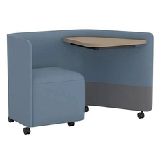 Upholstered Lounge Chairs with Desks - Out Office