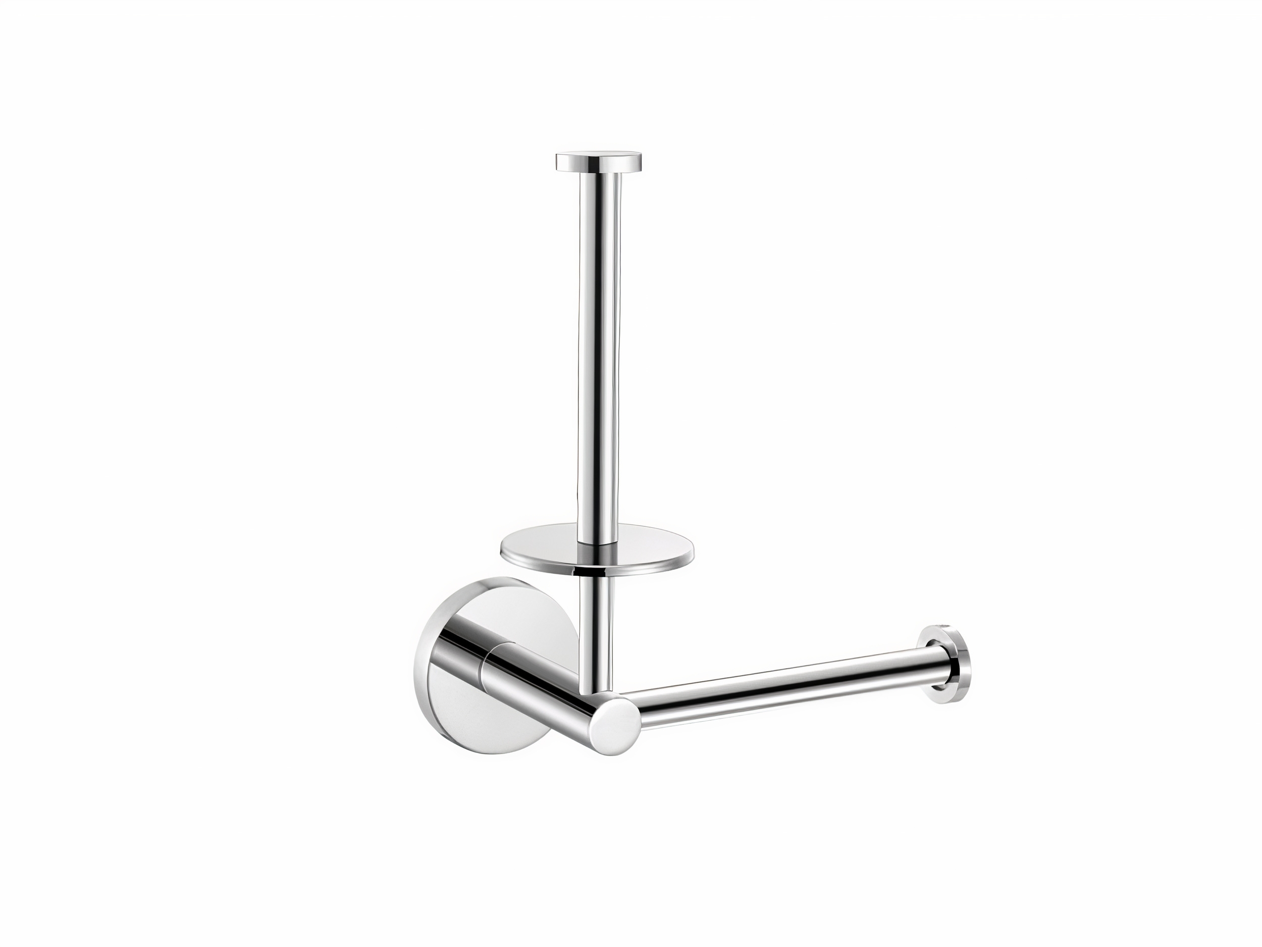 Wall-Mounted Double Toilet Roll Holder