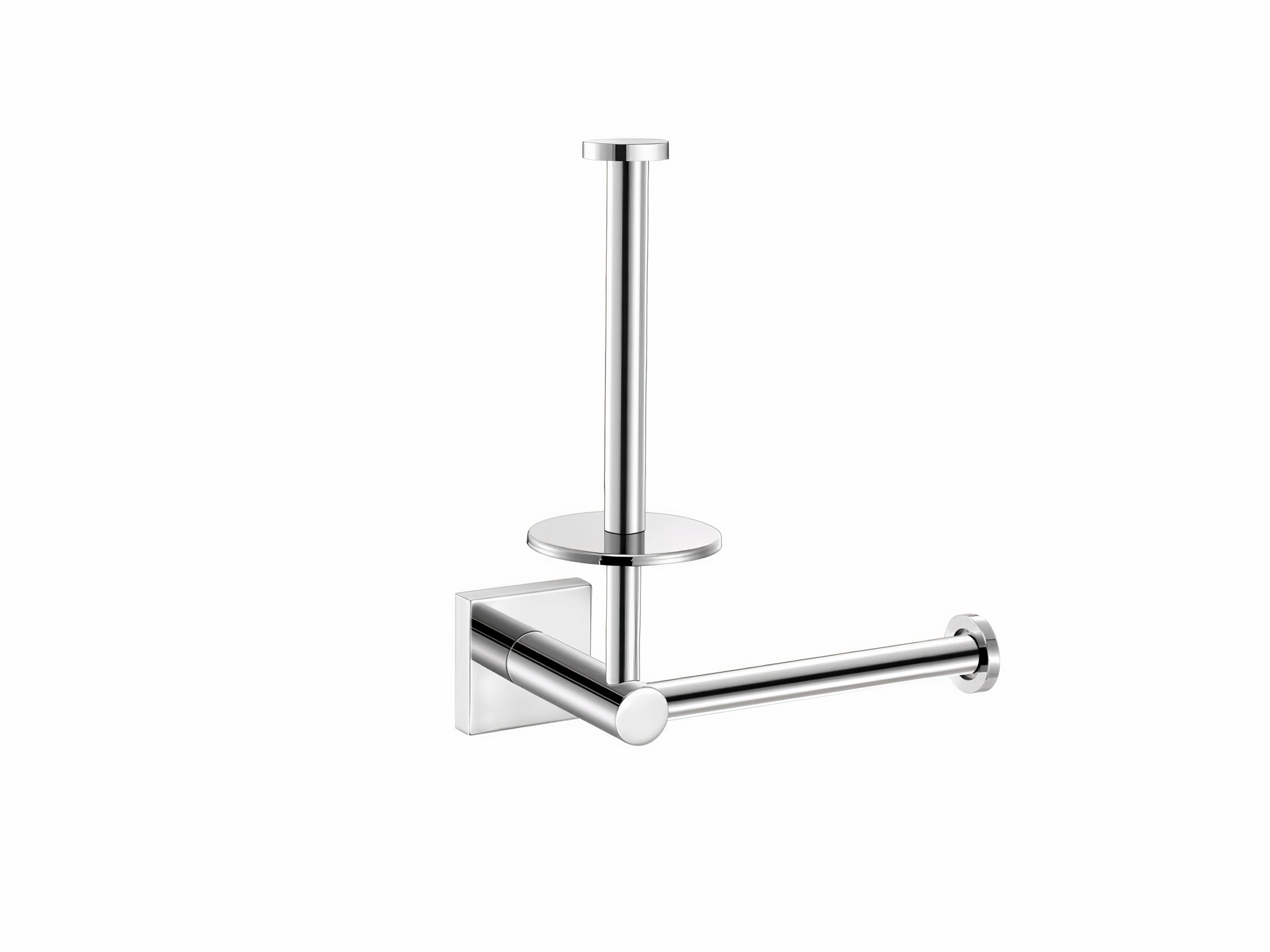 Wall-Mounted Double Toilet Roll Holder