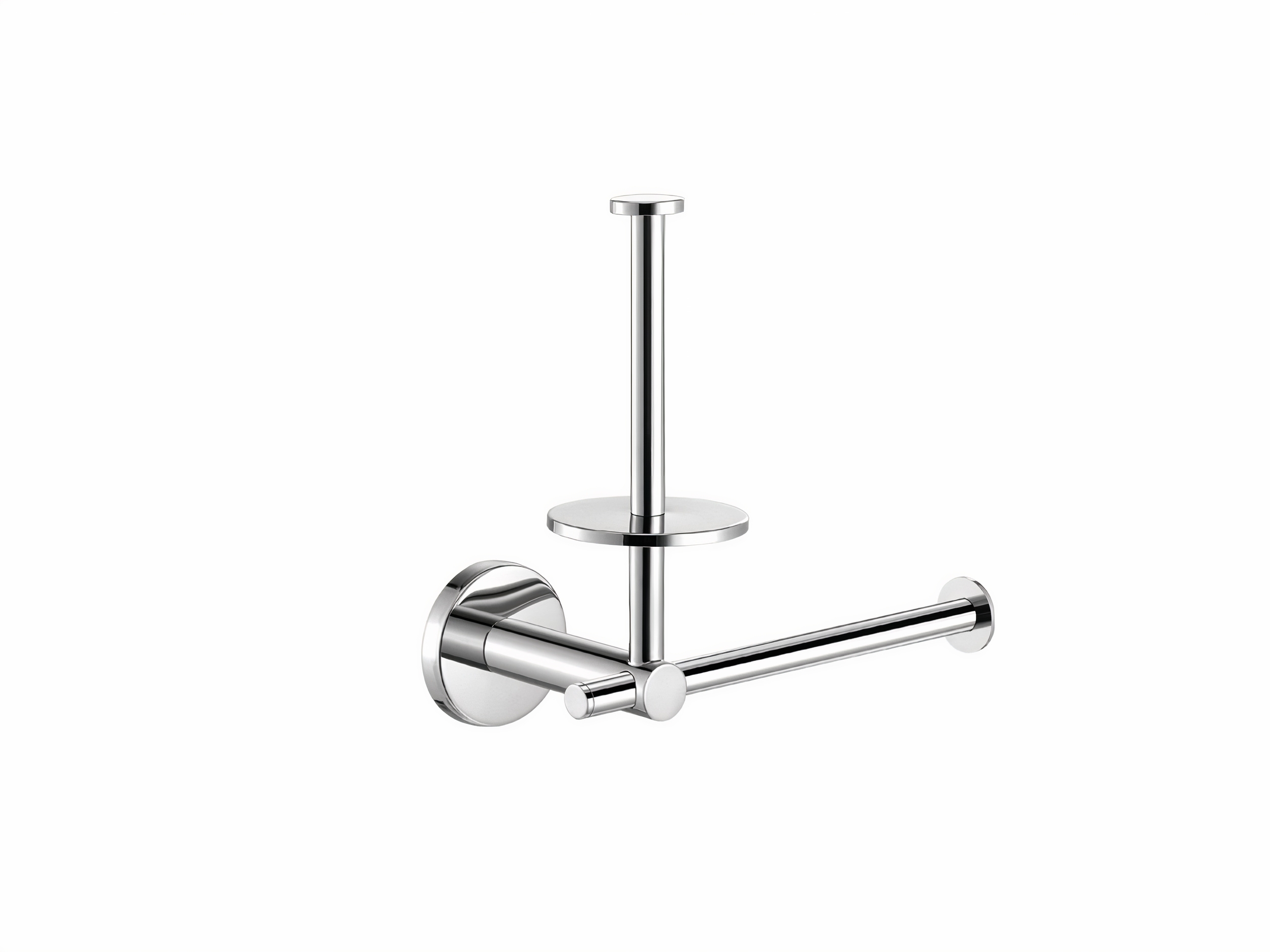 Wall-Mounted Double Toilet Roll Holder