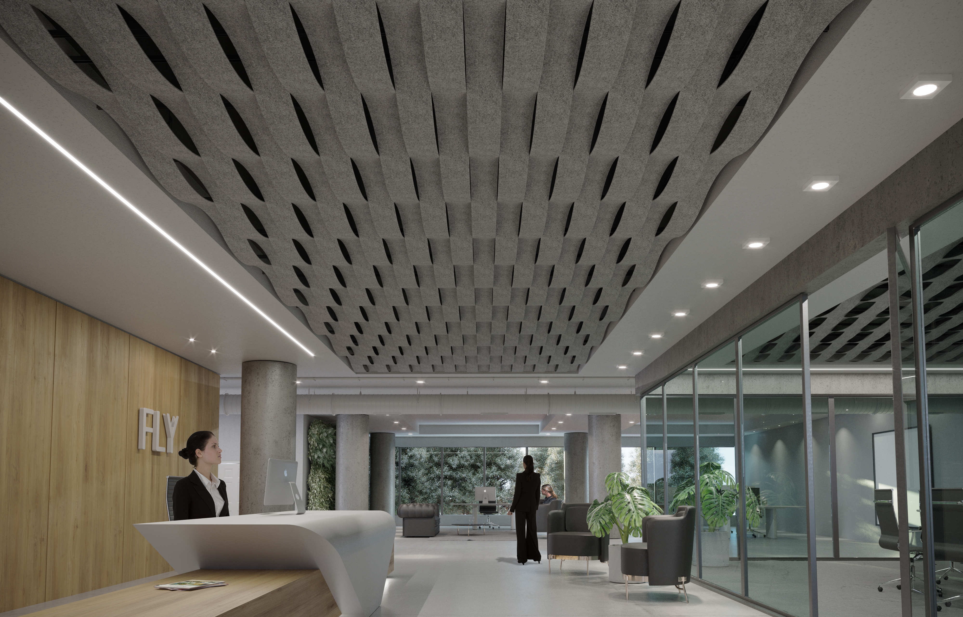 Acoustic Ceilings - HeartFelt® Origami Weave