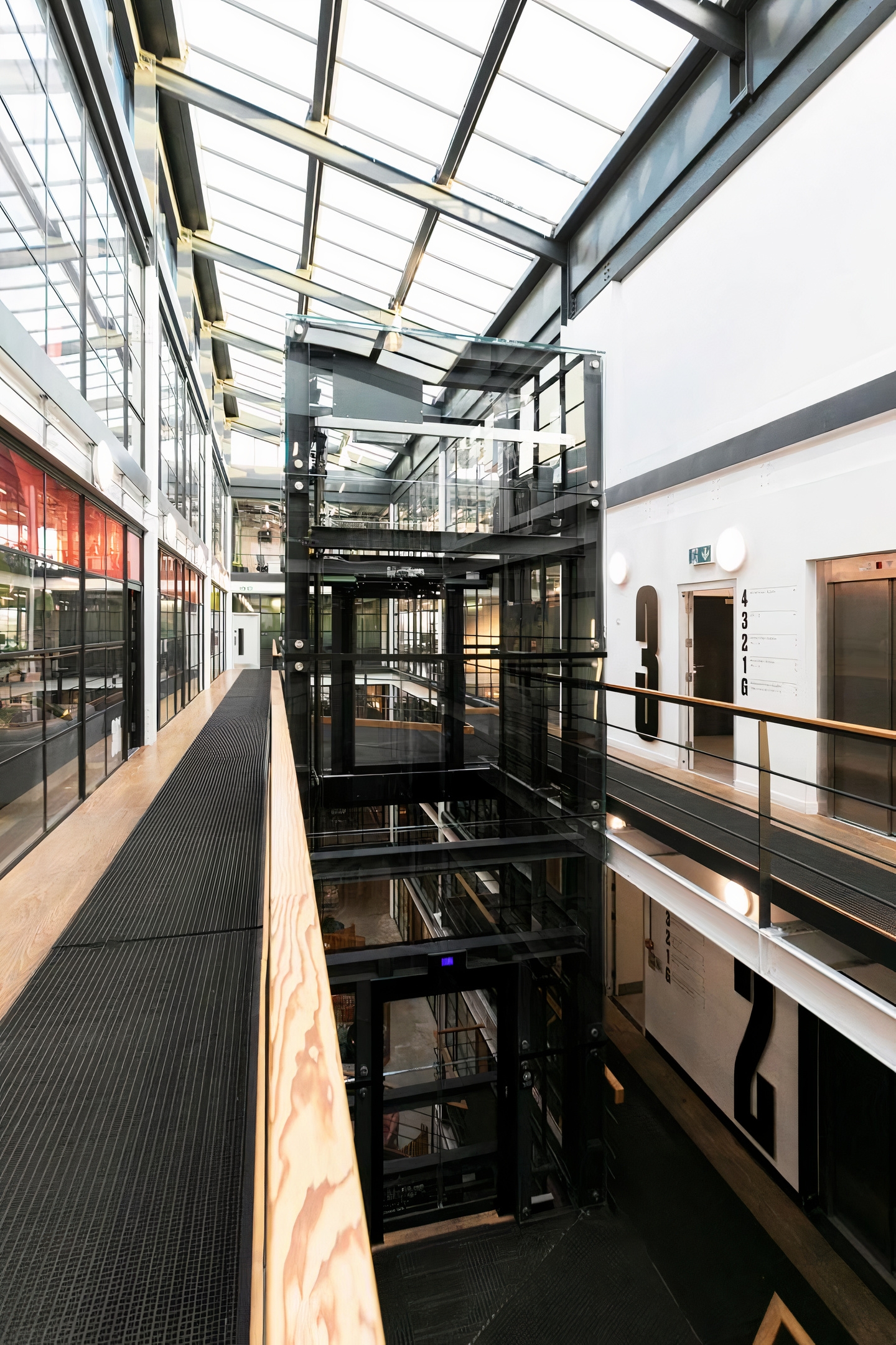 Elevator at Great Western Studios in the United Kingdom