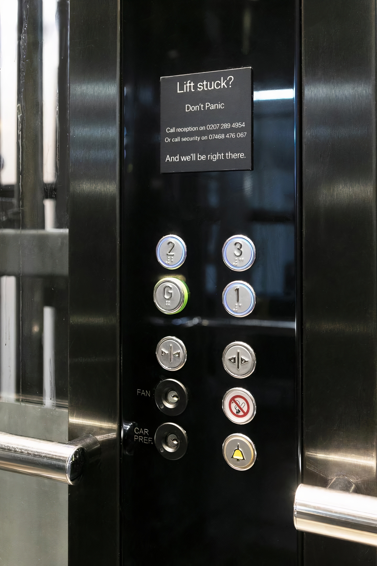 Elevator at Great Western Studios in the United Kingdom