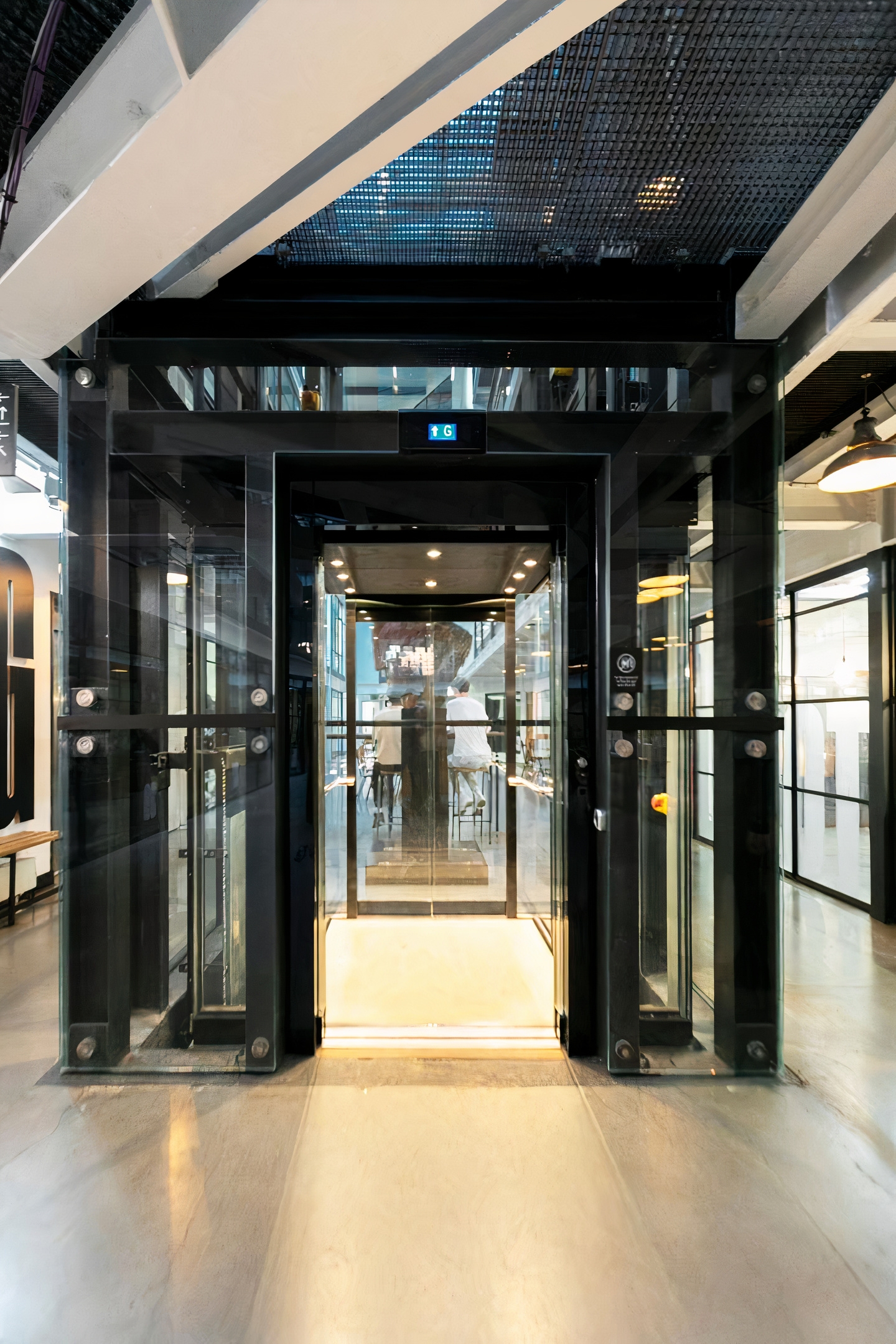 Elevator at Great Western Studios in the United Kingdom