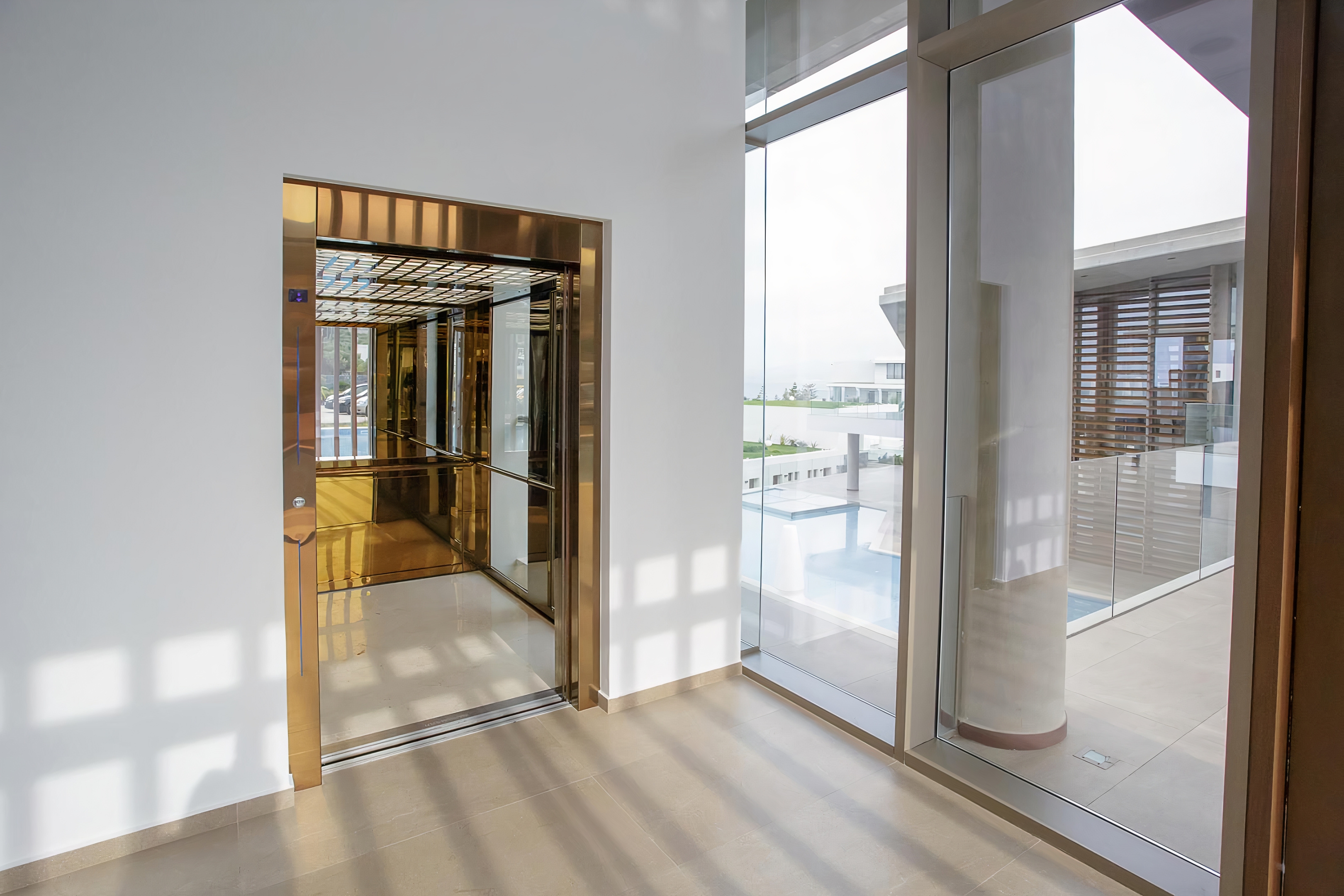 Elevator at Nana Princess Resort in Greece