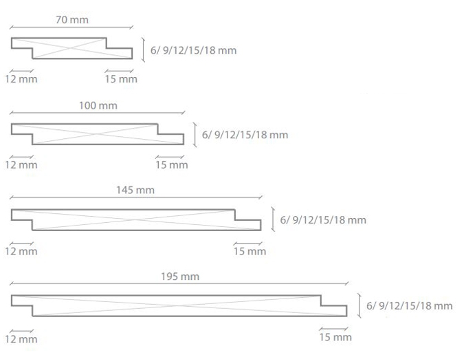Revestimiento de fibra de madera Flek