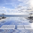 Glass Mosaic Pool Patterns in Maldives Resort