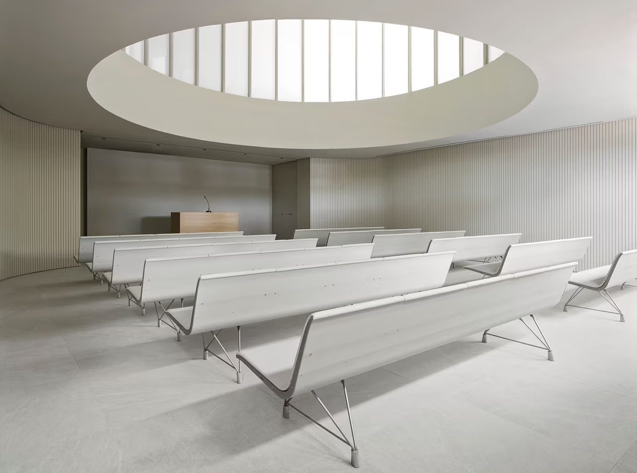 Upholstered Benches at Sants Funeral Home