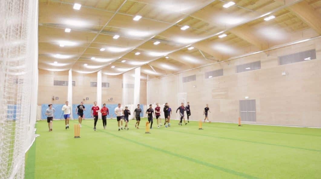 Glue Laminated Timber in Cricket Pavilion