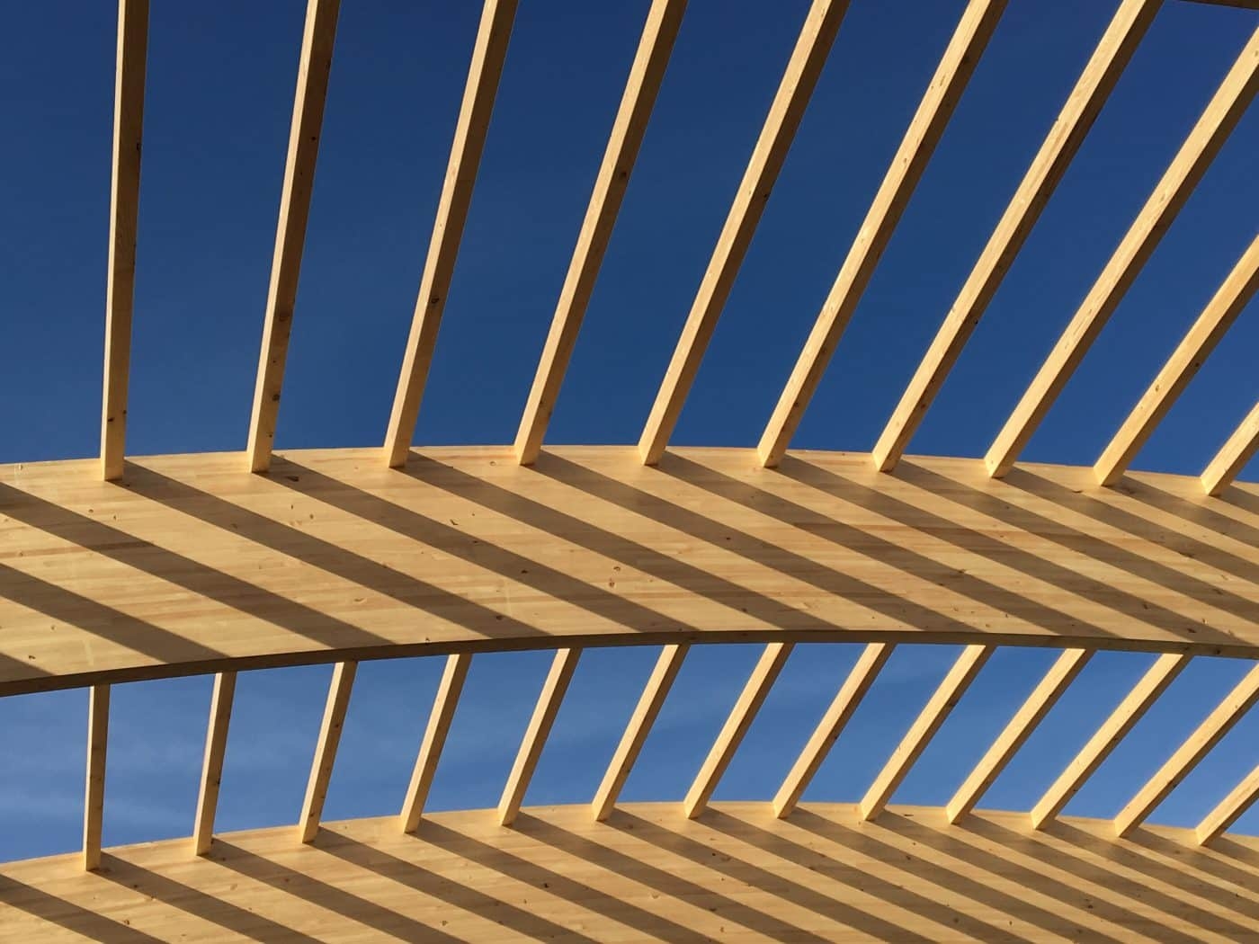 Glue Laminated Timber in Cricket Pavilion