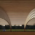 Glue Laminated Timber in Cricket Pavilion