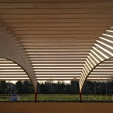 Glue Laminated Timber in Cricket Pavilion