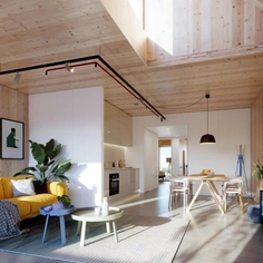 Laminated Timber in Apartment Complex