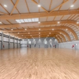 Laminated Timber Beam Structure in Sports Center