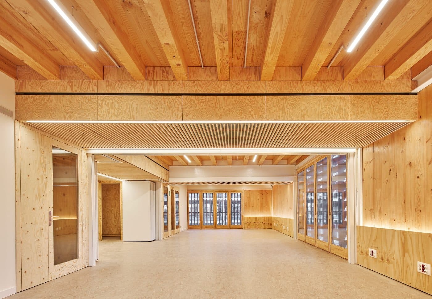 Custom Wooden Structure in Public Project