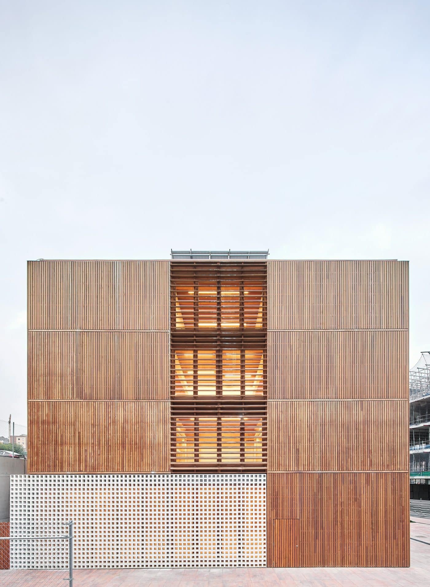 Custom Wooden Structure in Public Project