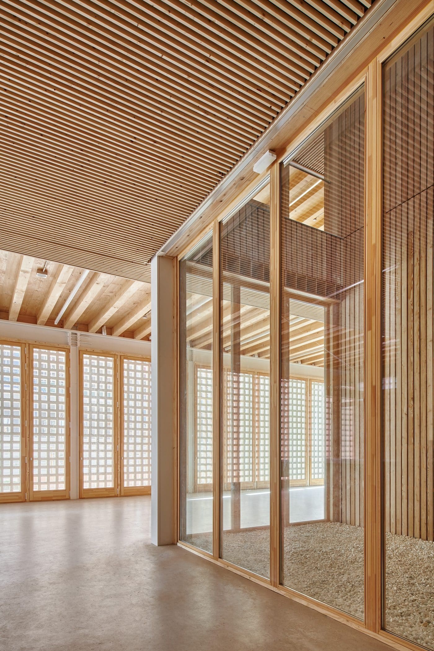 Custom Wooden Structure in Public Project