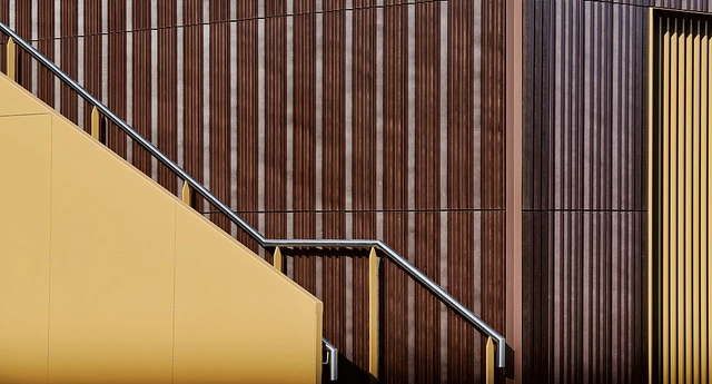 Alphaton facade on new wing of the Martini Schule