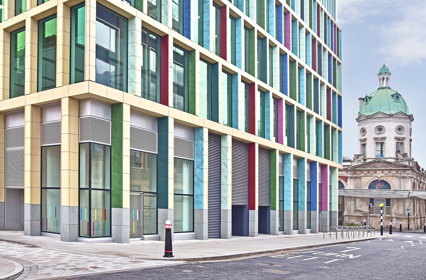 BAGUETTE Panels With Custom Glazes at Kaleidoscope Tower