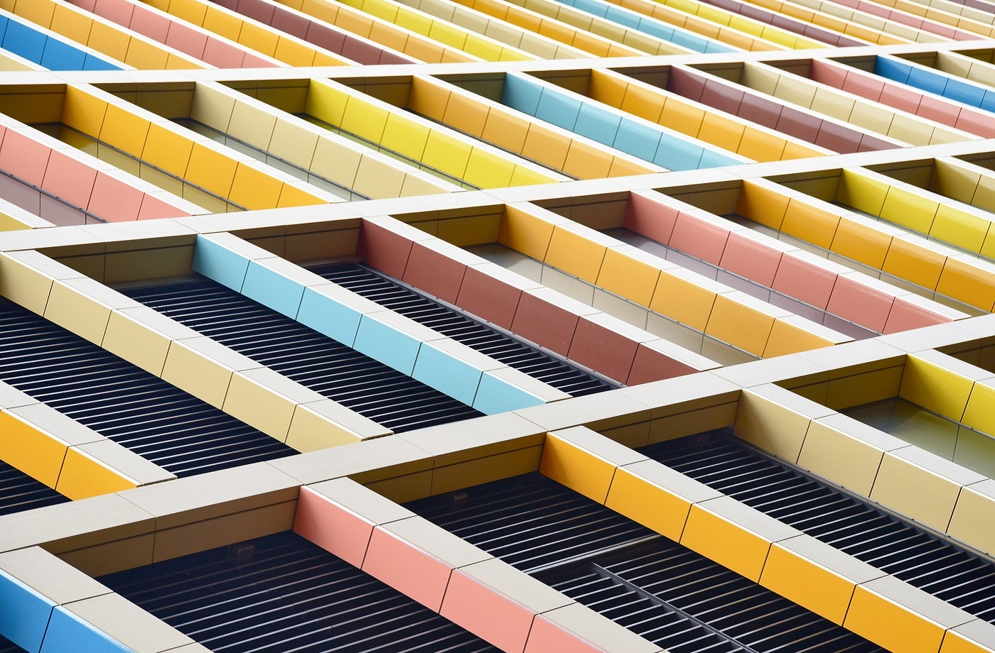 BAGUETTE Panels With Custom Glazes at Kaleidoscope Tower