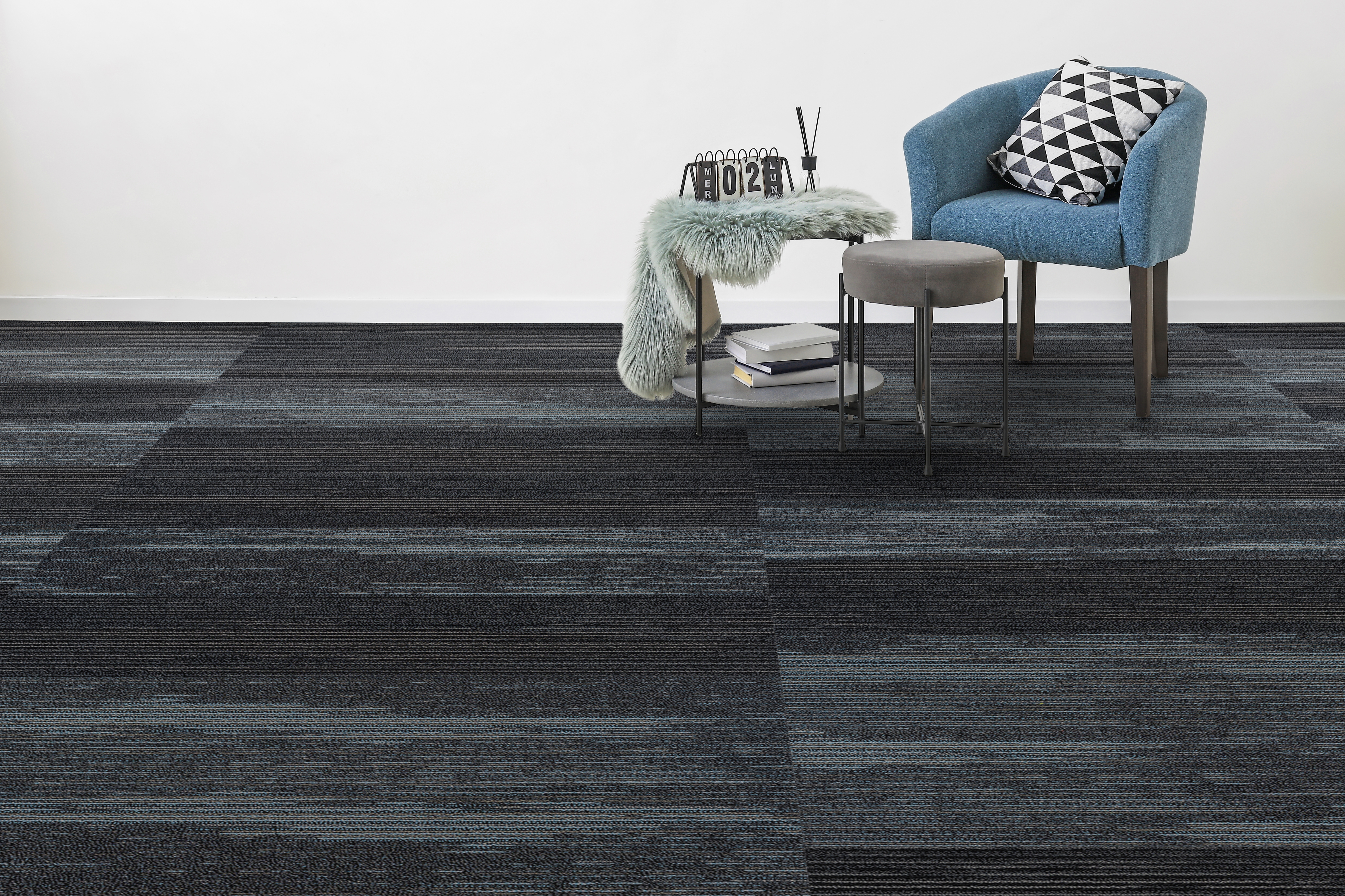 Alfombra modular Motion Tile - Wasser