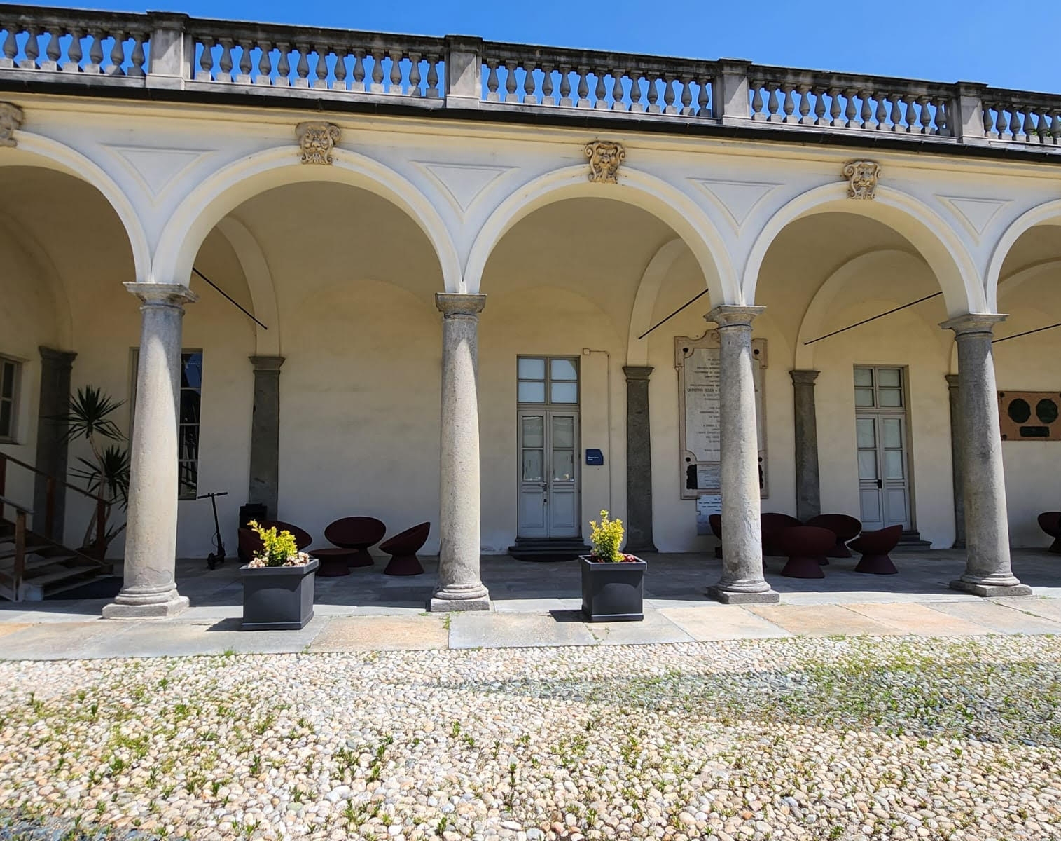 Courtyard Seating at the Polytechnic University of Turin