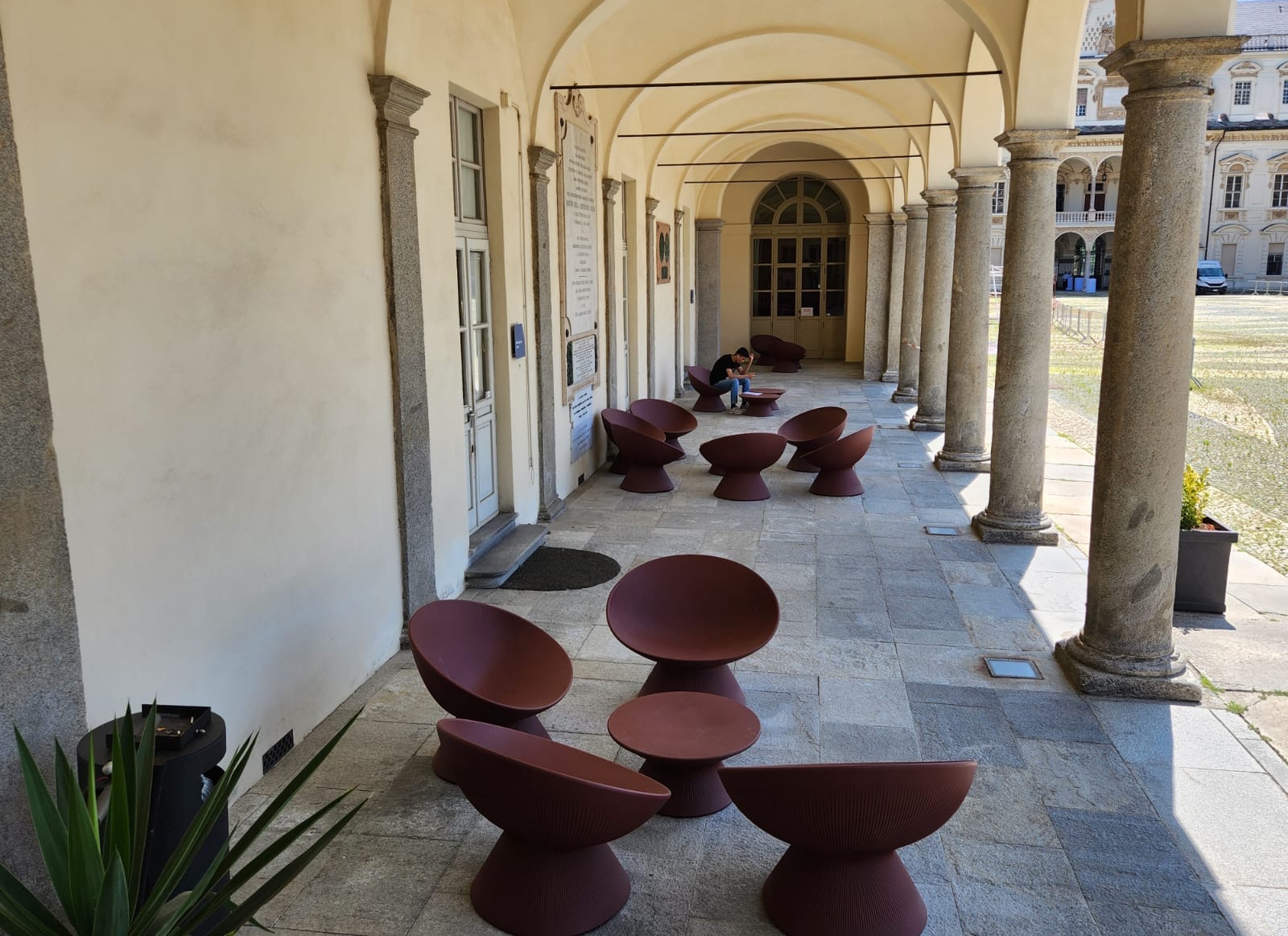 Courtyard Seating at the Polytechnic University of Turin