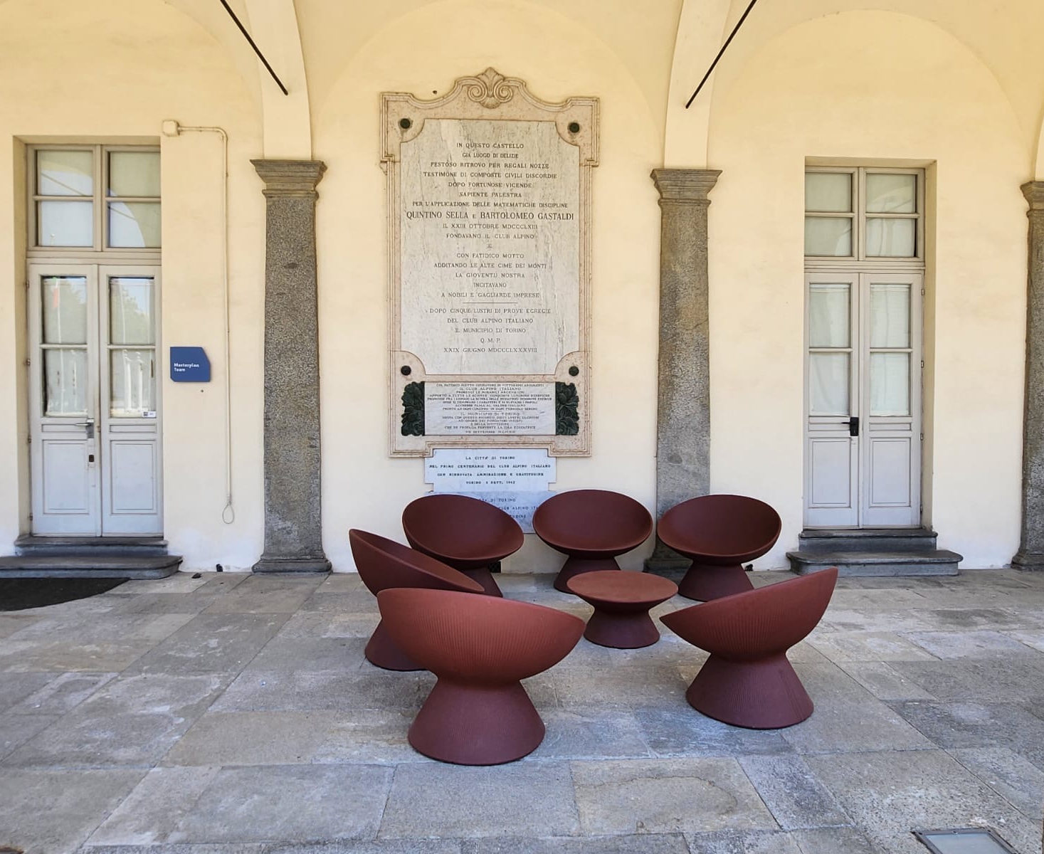 Courtyard Seating at the Polytechnic University of Turin