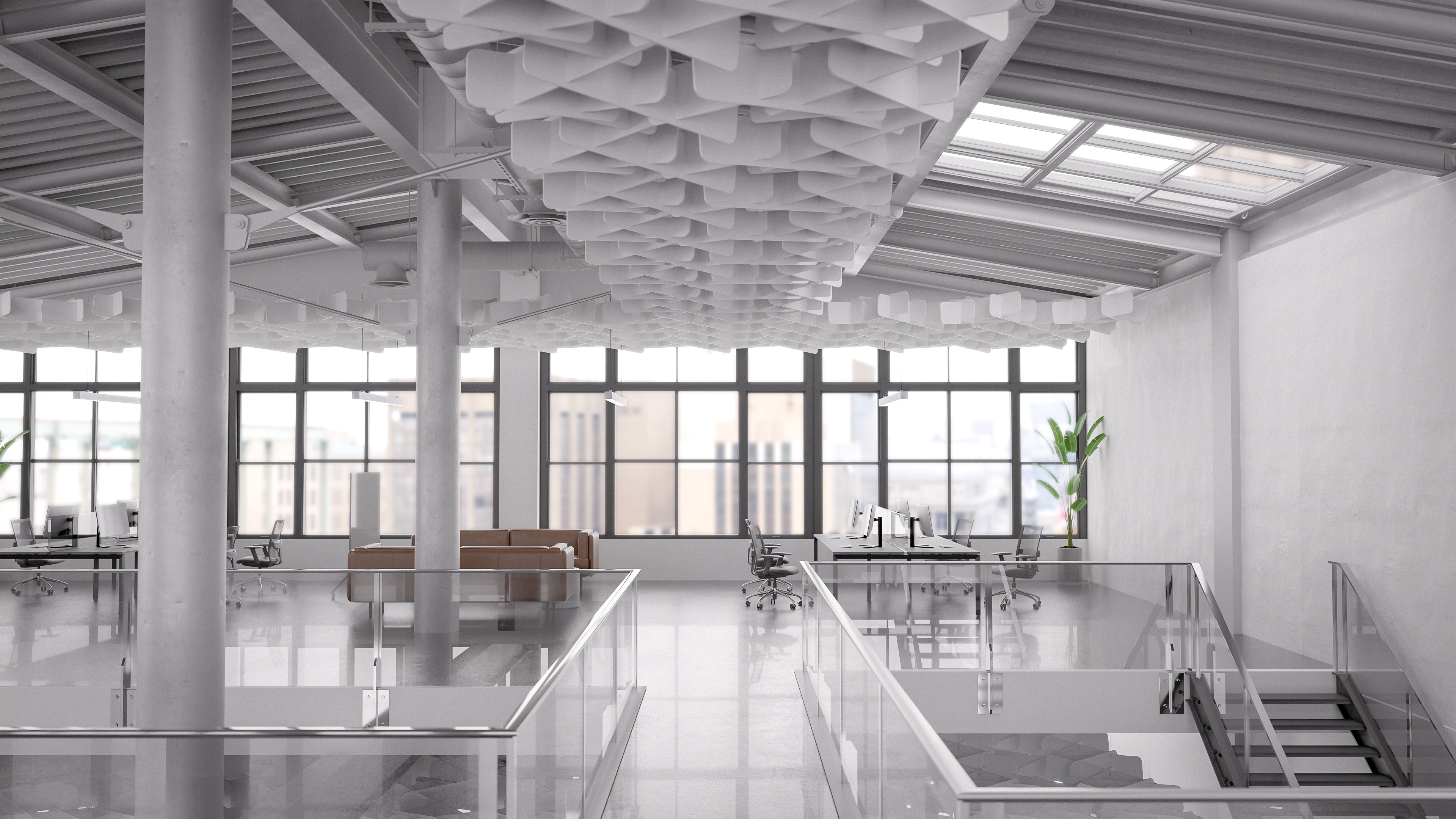 PET Felt Ceiling System - GRAFFLE