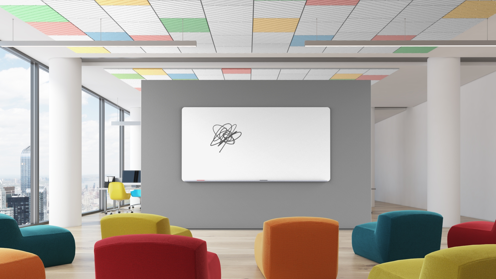 Wood Wool Ceiling Tiles - Engraved