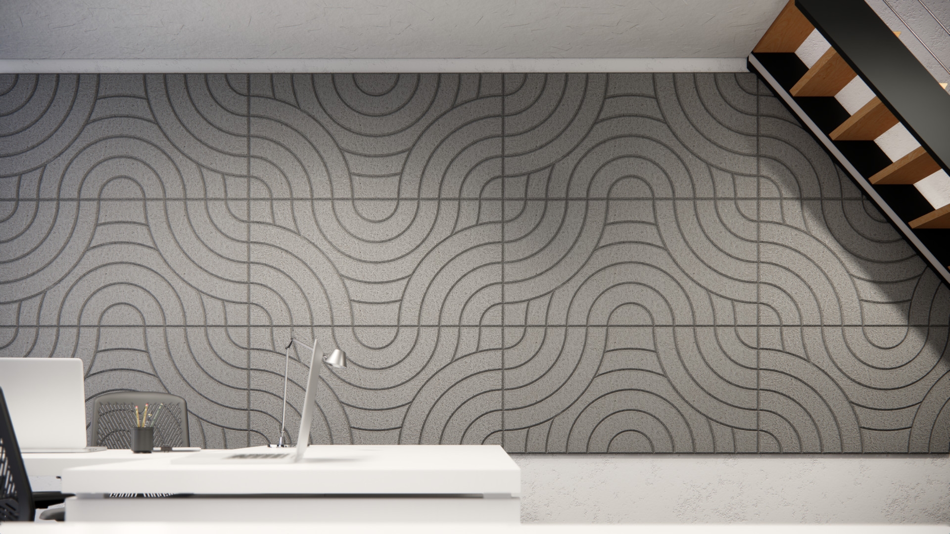 Wood Wool Panel - Engraved