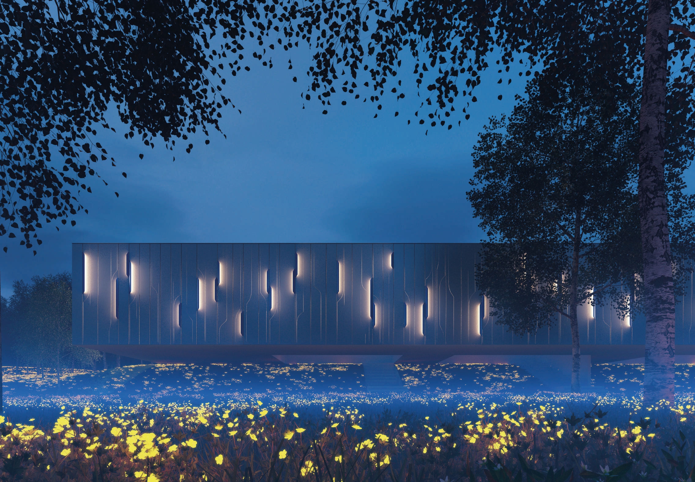 Modular Metal Wall | Qbiss Notch by Pininfarina