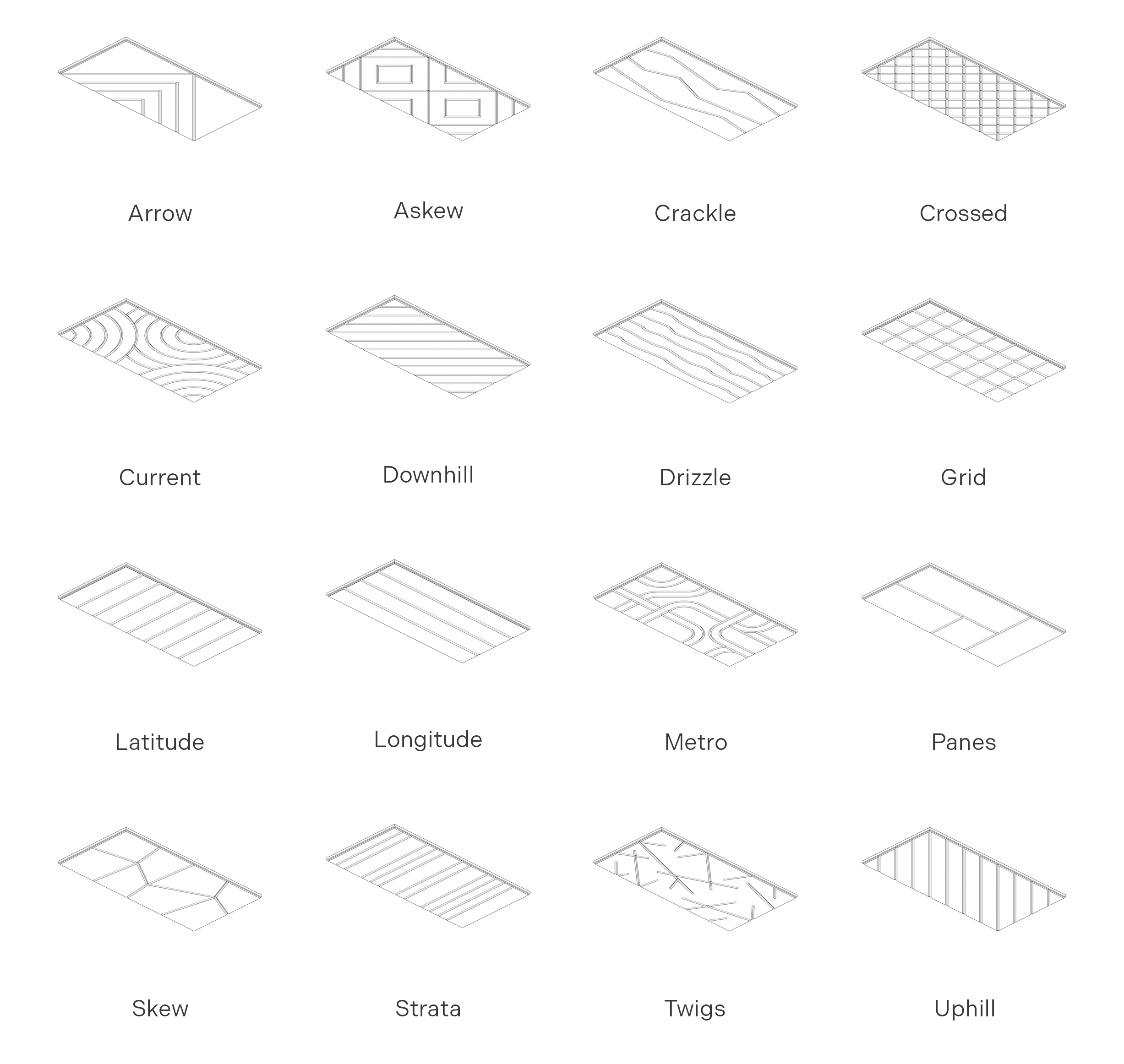 Wood Wool Ceiling Tiles - Engraved