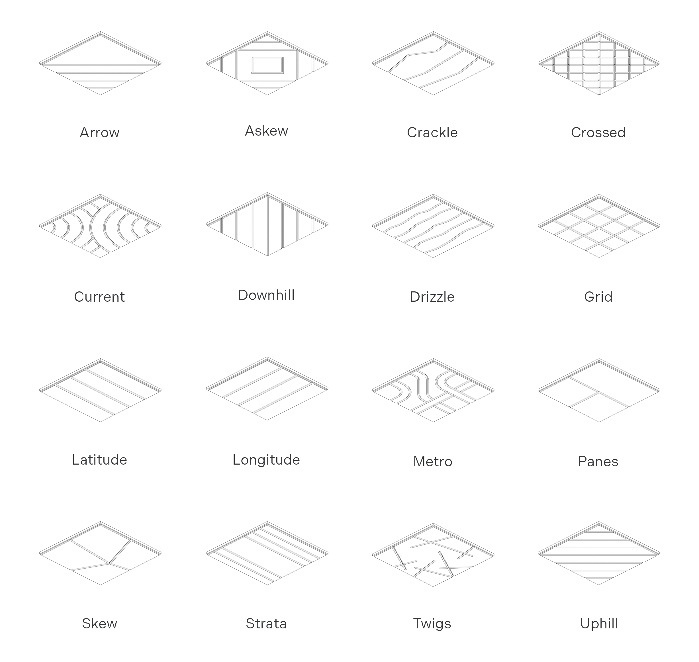 Wood Wool Ceiling Tiles - Engraved