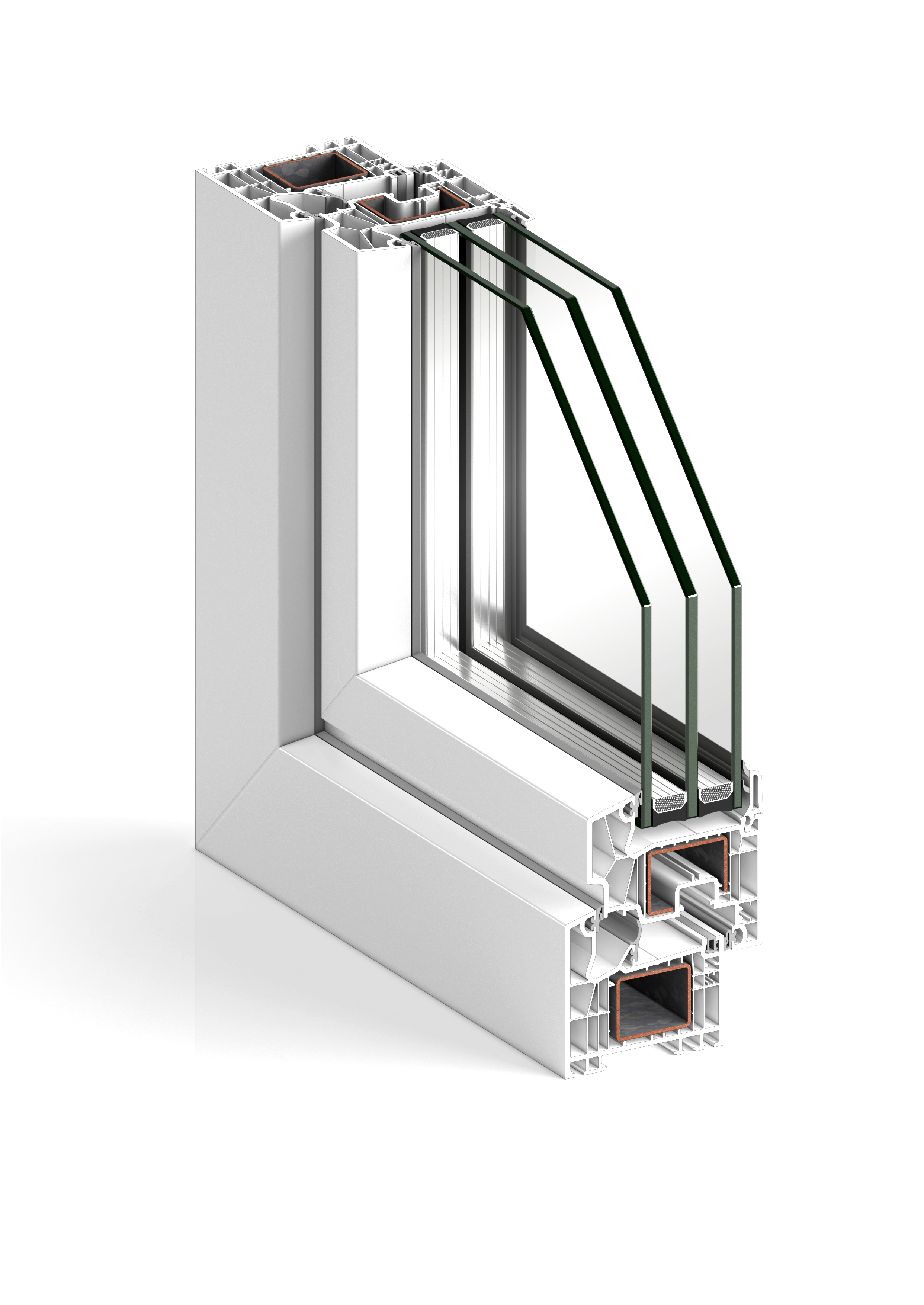 Ventanas terminadas de PVC STRUGAL