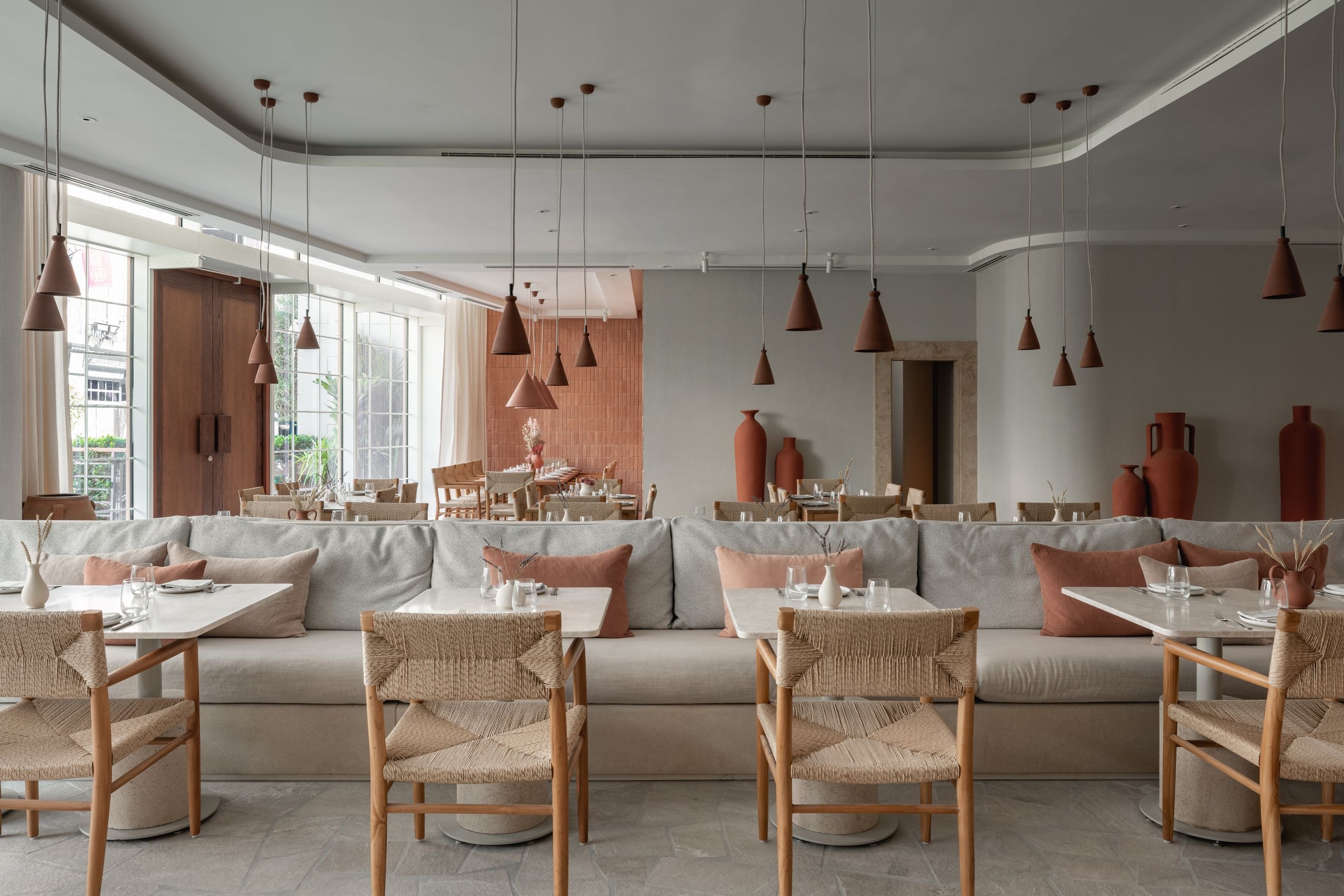 Modern restaurant in Dubai, UAE