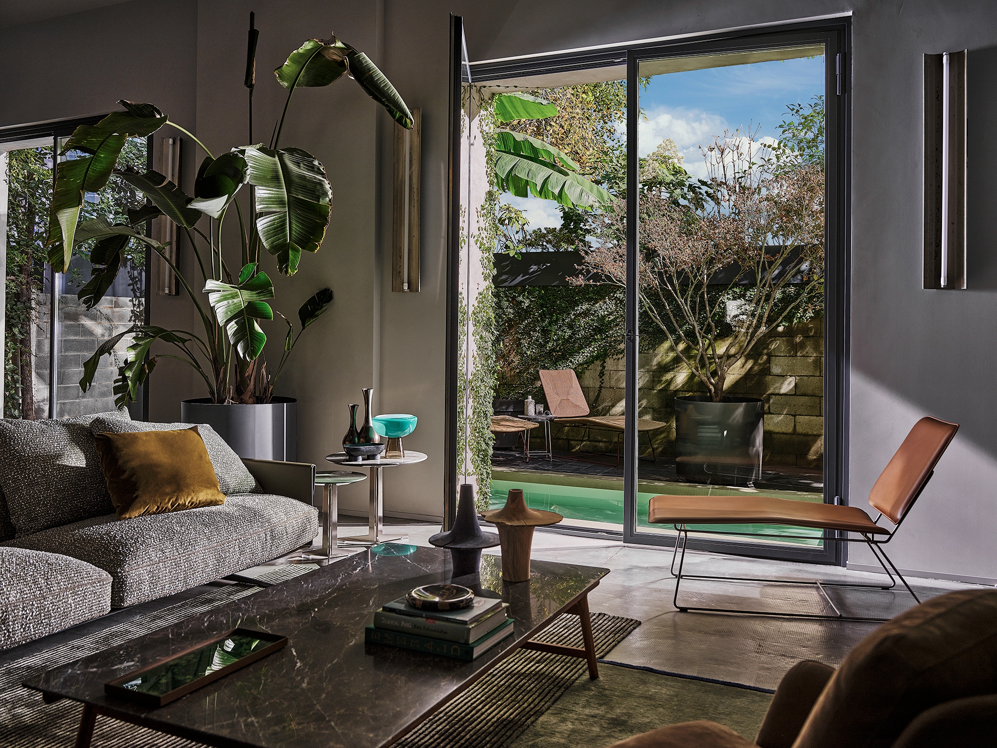 Modern Furniture in Milan Industrial Building