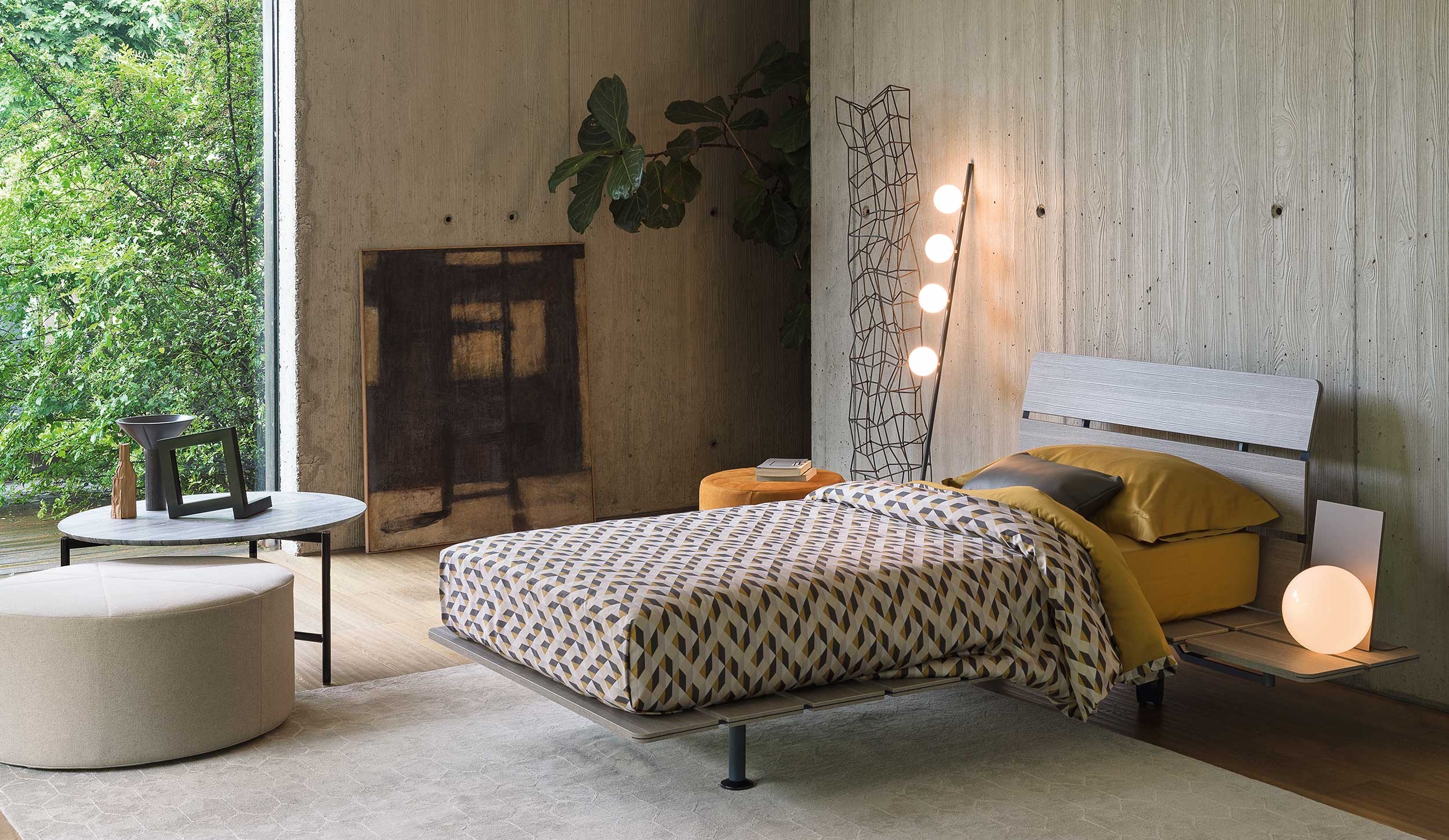 Exposed Slate Bed | Tadao