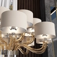 Murano Glass Chandelier and Wall Lights at UAE Apartment