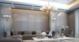 Murano Glass Chandelier and Wall Lights at UAE Apartment
