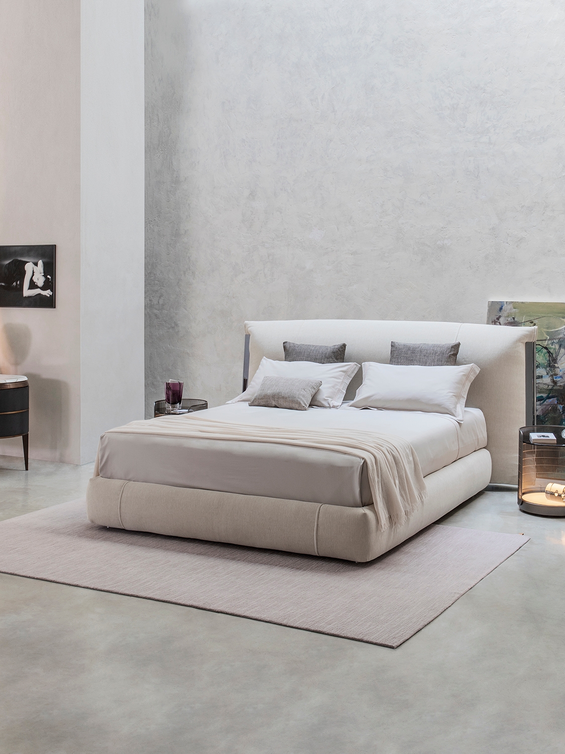 Bed With Soft Padded Headrest | Amal