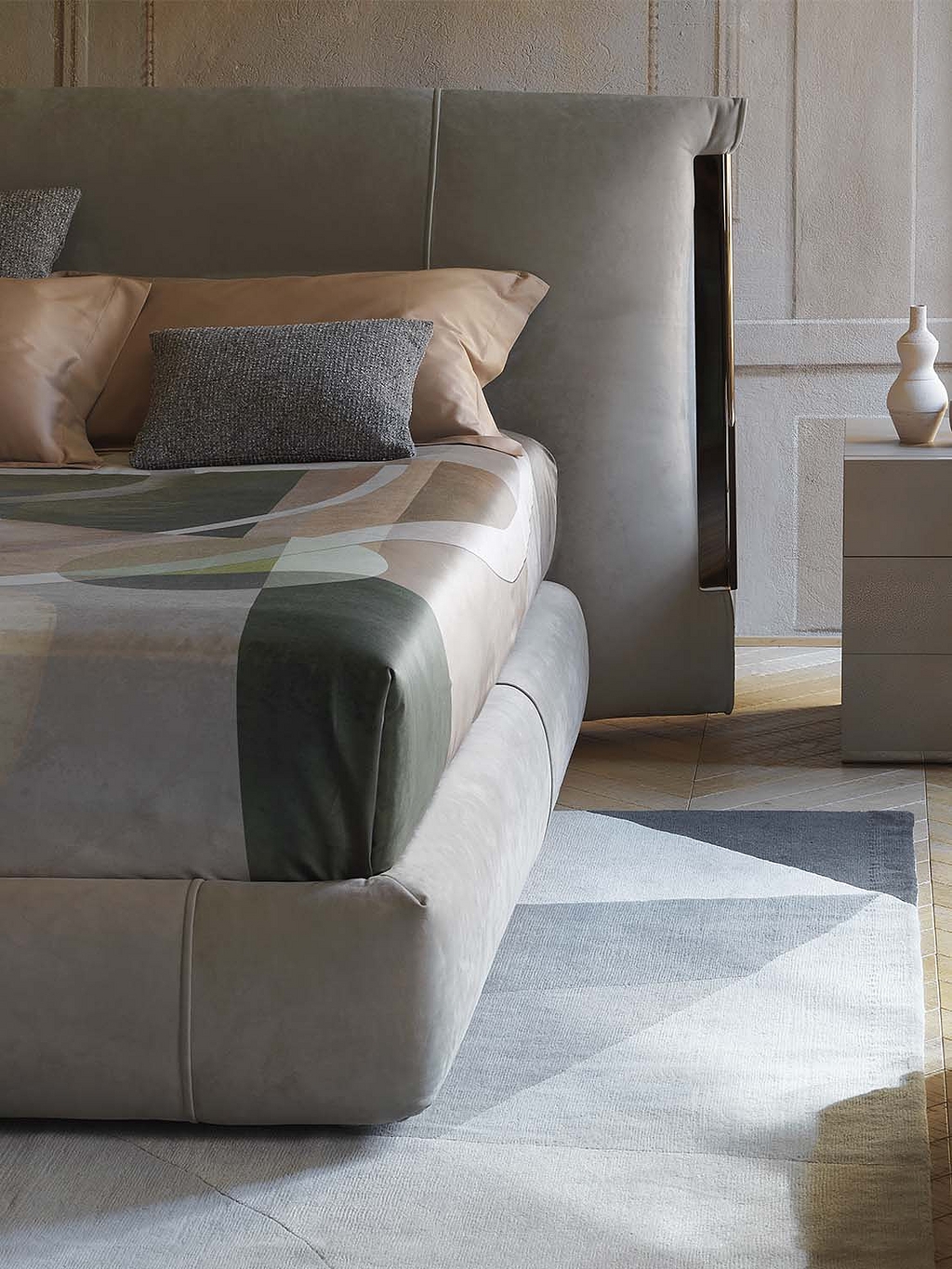 Bed With Soft Padded Headrest | Amal