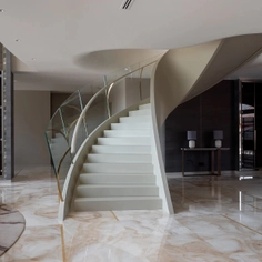 Helical Staircaise at XXII Carat Penthouse