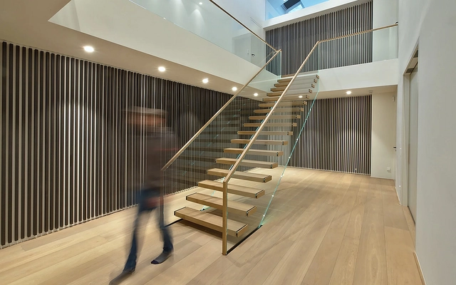 Floating Staircase at Residence in Germany