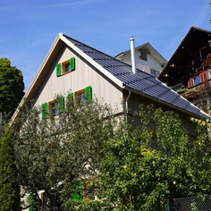 Solar Roof Tiles in Swiss Residence