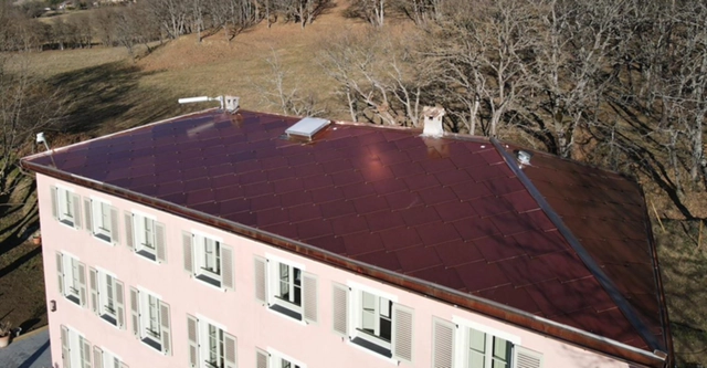 Terracotta Solar Tiles on 18th-century House