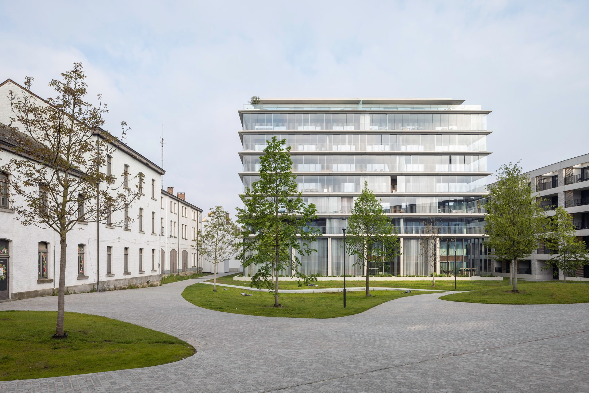 Balcony Glazing in Belgian Apartment Building