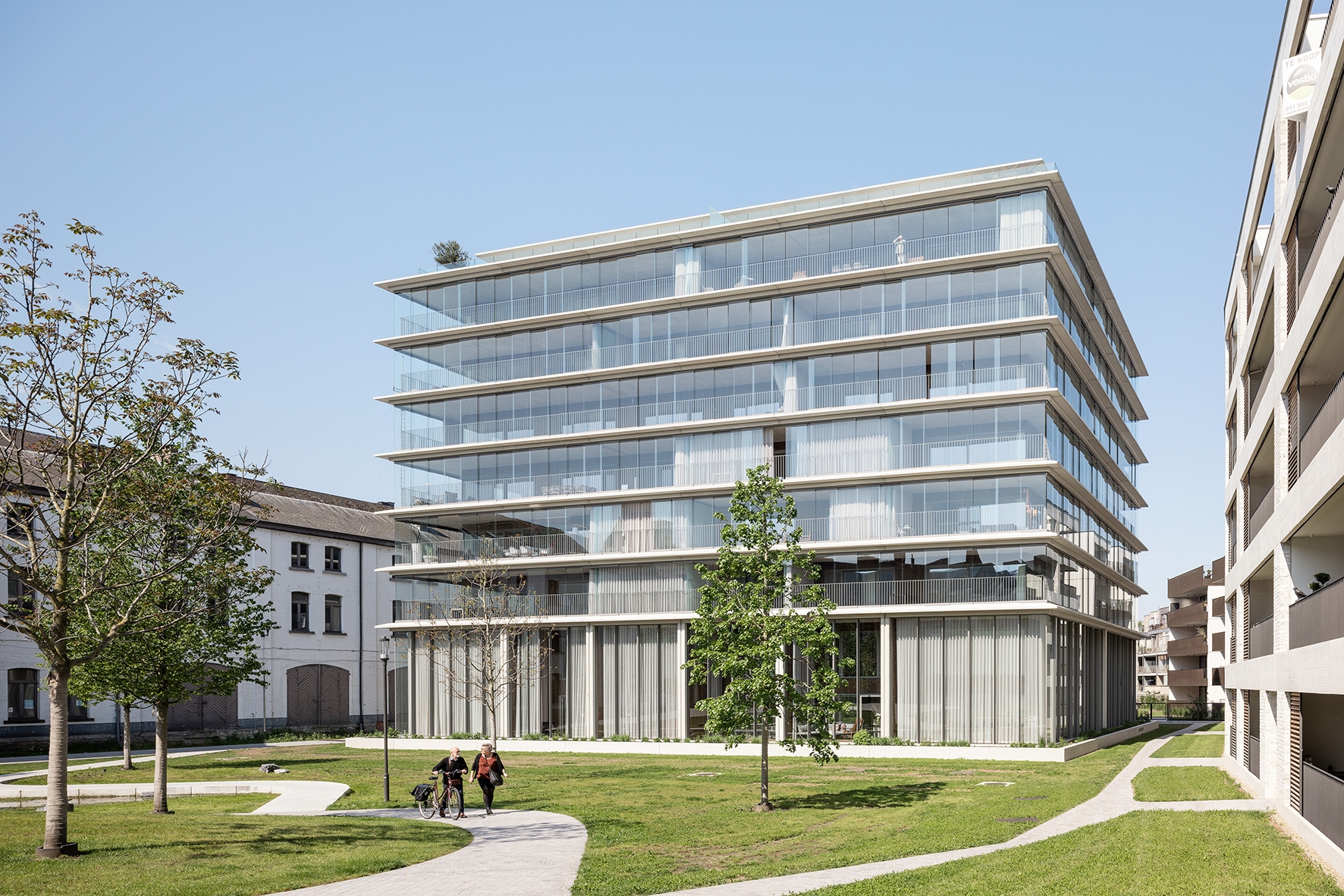 Balcony Glazing in Belgian Apartment Building