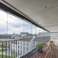 Balcony Glazing in Belgian Apartment Building