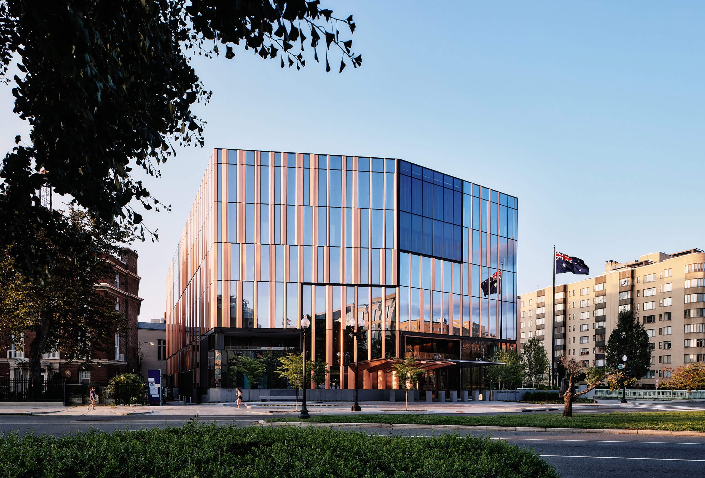 Aluminium Click-on Battens at the Embassy of Australia